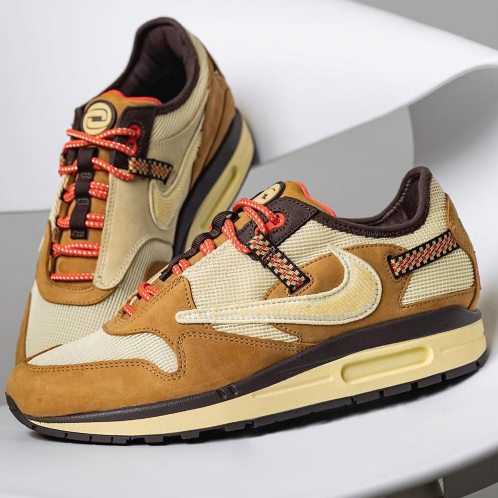 Travis Scott Nike Air Max 1 Wheat Do9392 701 (1) - www.newkick.vip